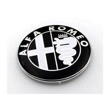 ☆ LOGO ALFA ROMEO 74mm  BLACK  CAPOT/COFFRE   / insigne /sigle ☆