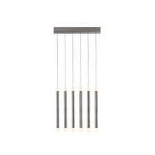 Lampe Suspendue LED Pour Table À Manger Up Down En Métal Nickel B: 90 Cm 2700 K