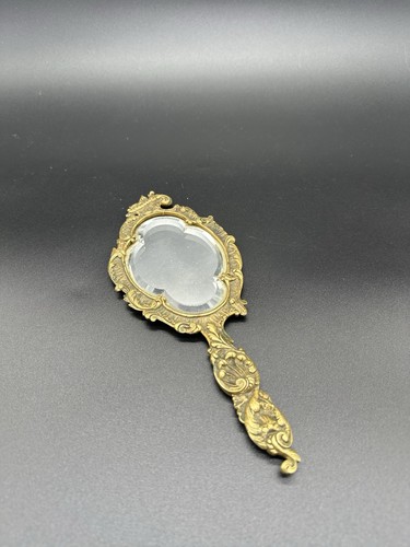 Miroir main bronze ancien - miroir,