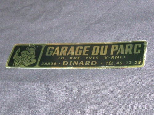 Sticker neuf epoque - d, garage