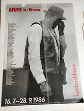 Affiche Beuys en l'honneur de Lenbachhaus Joseph Beuys 1986 originale TOP !