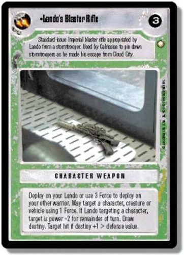 Lando blaster rifle star - lando's,
