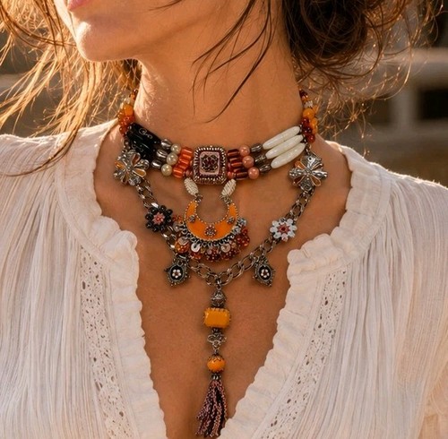 Collier bohème alliage