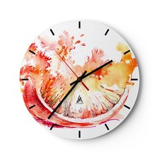 Horloge murale en verre