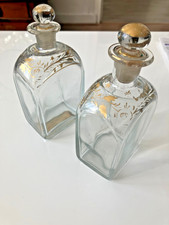 Paire de flacons en verre