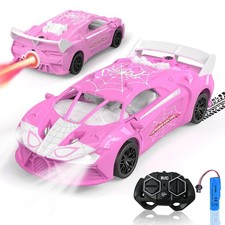 Spider Voiture Télécommandée Fille Enfant, Voiture RC Rose 2,4G avec Fonction...