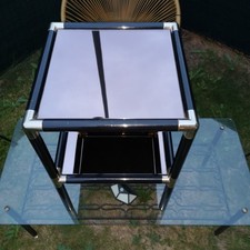 SELLETTE BOUT DE CANAPÉ VINTAGE DESIGN - STYLE HOLLYWOOD REGENCY / RIZZO  1970