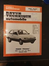 Revue Technique Ford Fiesta XR2 1.6 950 1.1 1.3 S L Ghia super festival dep 1984