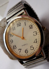 ANCIENNE MONTRE TIME LTD  PLATE HOMME,BRACELET EXTENSIBLE ,TBEG &FONCTIONS