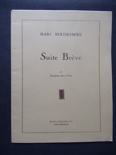 Suite brève saxophone alto - saxophone,