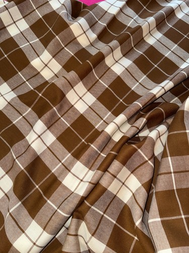 Tissu ancien tartan pure - tartan, laine