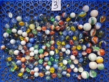 Lot ancienne bille en verre calot boulet ancien jeux cours d'école jouet vintage