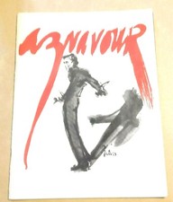 GRAND PROGRAMME CONCERT. CHARLES AZNAVOUR. PALAIS DES CONGRES 1987 