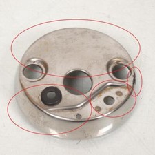 Cuvelage arrière chromé compte tour origine pour moto Honda 125 Cm Custom 1982 à