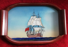 Plateau de service ancien en