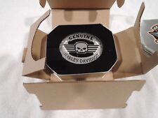 New in Box Harley-Davidson Skull Belt Buckle 