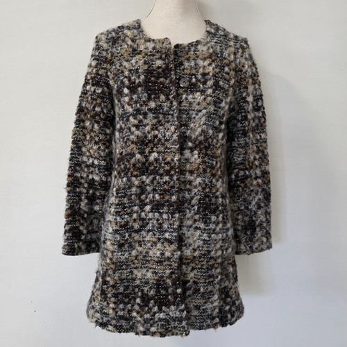 Veste manteau bouclé - , laine