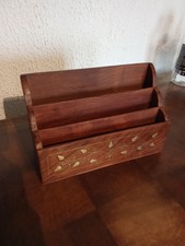 Boite à Lettre En Bois Exotiques Incrusté De Laiton