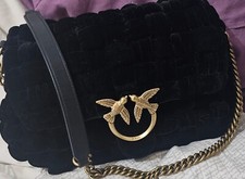 Pinko sac à main velours noir 