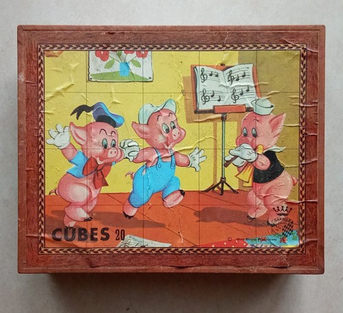 Garnier puzzle cubes bois - en,