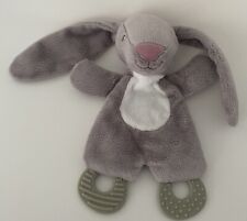 3008?Doudou Action Plat Trading Lapin Rabbit  Gris  Anneau Dentition