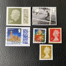 Lot de 6 timbres du Royaume-Uni années diverses United Kingdom Stamps R75