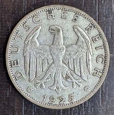 ALLEMAGNE - RÉPUBLIQUE DE WEIMAR - 1 MARK 1925 A