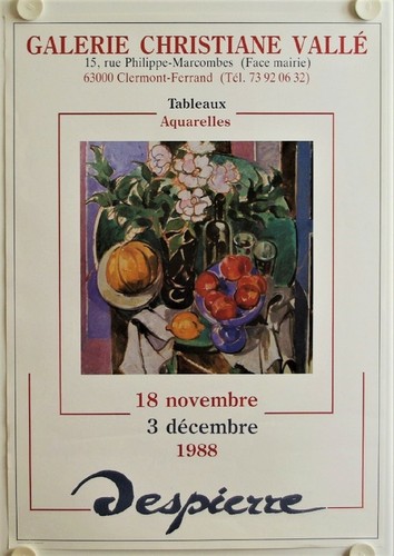 Affiche despierre 1988 - affiche,