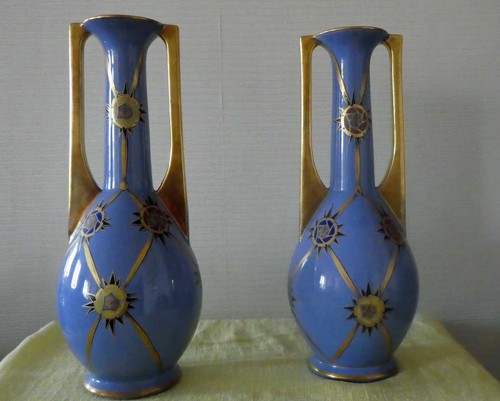Lot deux vases signe - vases, pinon