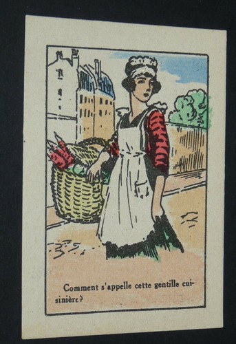 Chromo 1900 1925 coiffure - chromo,