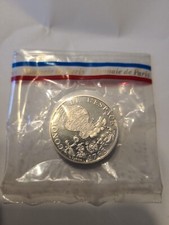 10 FRANCS 1983 PIEFORT CONQUETE DE L'ESPACE FRANCE MONNAIE EN ARGENT. 