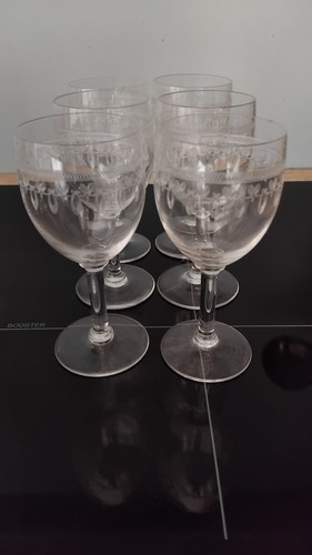 Série verres en - 6, cristal