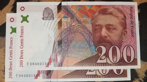 Billets 200 francs gustave - 200,
