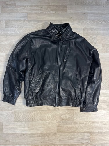 Blouson cuir noir - , véritable
