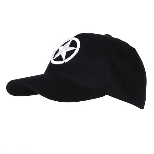 Casquette baseball noir us - 3d,