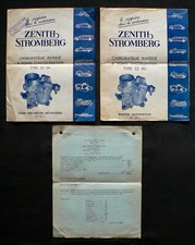 Automobile - Carburateur Zenith Stromberg - Tarifs, Notice, Equipement - 1951