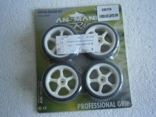 ACCESSOIRES PNEU  + JANTES (ANSMANN RACING) POUR VOITURE RC 1/10