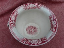 Pot de chambre Jardinière rose necessaire toilette U & C Sarreguemines