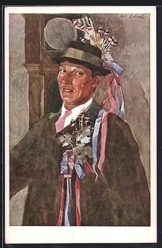 Carte postale artiste - carte, d'artiste