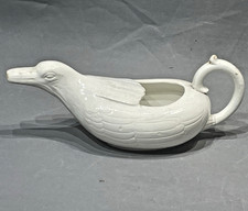 Bordeaux Vieillard Canard De Malade Faïence Fine Fin 19ème Forme de Canard 1/2