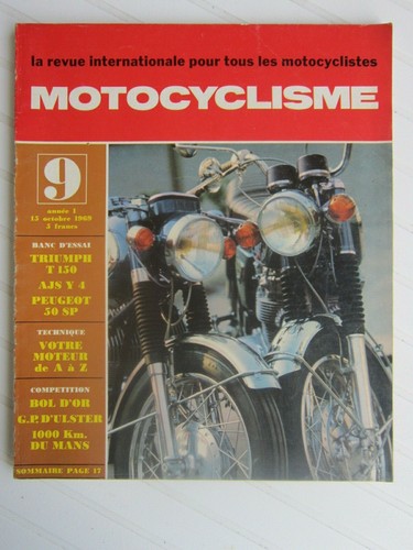 Moto cyclisme triumph - n°9,