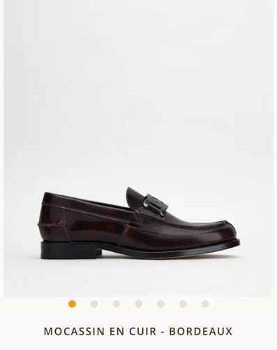 Mocassins tods bordeaux nacré - mocassins,
