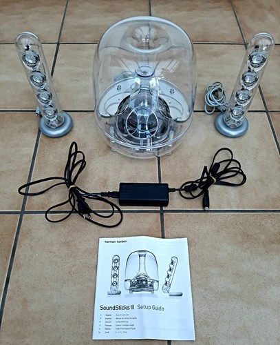 Enceintes soundsticks ii - pc,