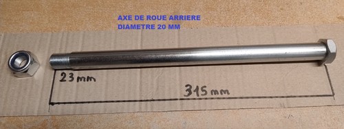 Axe roue arrière yamaha - axe,