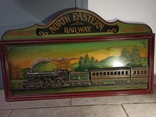 Grand Tableau Country Corner, RAIL WAY LONDON GLASGOW 92,5 x 55