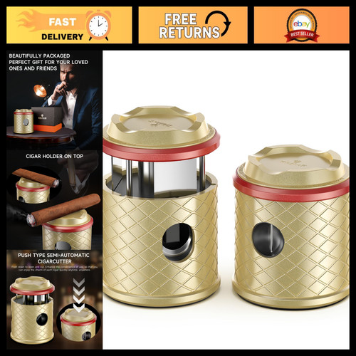 Cigar cutter with - 4-in-1,