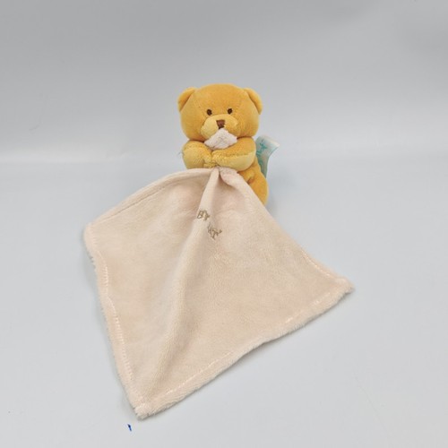 Doudou plat ours beige