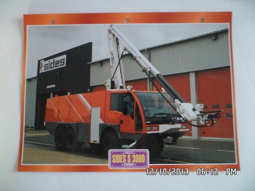 Carte fiche camion pompier - carte,