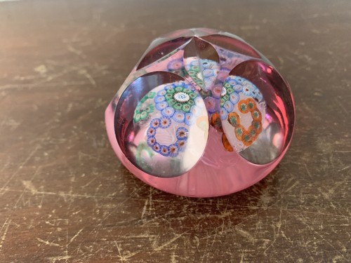 Presse papier millefiori - , en