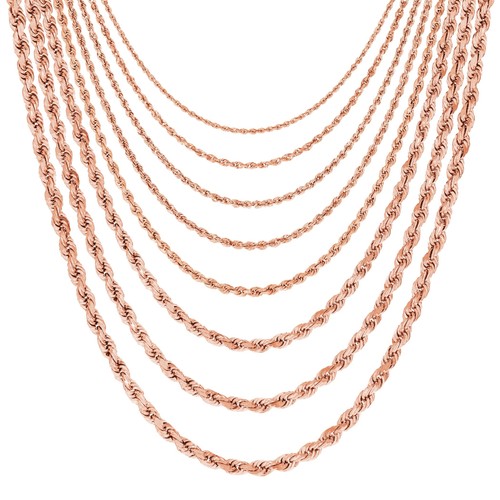 14k rose 5mm 6mm - rose, diamant